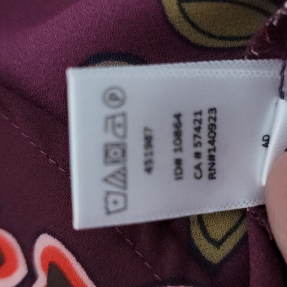 Euc LOFT Floral Sheer Blouse Size Small - Picture 11 of 11